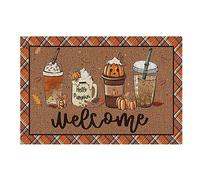 Feizikaw Tapis D'éveil Pliable Epais Paillasson Mignon paillasson Bienvenue drôle Nouvelle Maison Halloween