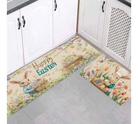 Feizikaw Tapis Intérieur Et Extérieur Le Tapis de Pâques en Deux Parties est Doux et Confortable, Vous offrant Une expérience de Vie inégalée améliorant immédiatement Votre qualité Vie