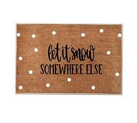 Feizikaw Tapis Intérieur Et Extérieur Noël Joy Tapis Rouge et Vert Joyeux Noël Paillasson Chambre Paillasson Bienvenue à la Maison Bienvenue Drôle Nouvelle Maison de Porte