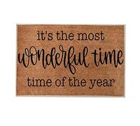 Feizikaw Tapis Intérieur Et Extérieur Noël Joy Tapis Rouge et Vert Joyeux Noël Paillasson Chambre Paillasson Bienvenue à la Maison Bienvenue Drôle Nouvelle Maison de Porte