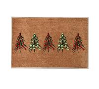 Feizikaw Tapis Intérieur Et Extérieur Noël Joy Tapis Rouge et Vert Joyeux Noël Paillasson Chambre Paillasson Bienvenue à la Maison Bienvenue Drôle Nouvelle Maison de Porte