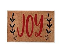 Feizikaw Tapis Intérieur Et Extérieur Noël Joy Tapis Rouge et Vert Joyeux Noël Paillasson Chambre Paillasson Bienvenue à la Maison Bienvenue Drôle Nouvelle Maison de Porte