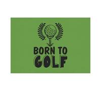 Feizikaw Tapis pour Chambre Tapis de Porte en Velours Cristal imprimé Green Court G Olf Ba LL, de Bienvenue Sportif Amusant pour Porte d'entrée, d'entrée antidérapant, paillasson Sol entrée