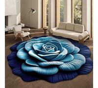 Feizikaw Tapis pour Chambre Tapis de Sol en Boue de Forme spéciale Fleur stéréo visuelle 3D pour Salon, Chambre à Coucher, Sol Facile à Entretenir.