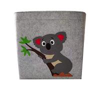 Feizikaw Tiroir Tissu Animal Cartoon Boîte de Rangement Jouet Boîte de Rangement Vêtements Feutres Boîte de Rangement 30cm / 11.8in (J, 30x30x30)