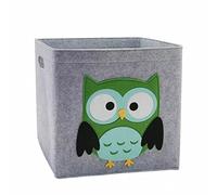 Feizikaw Tiroir Tissu Animal Cartoon Boîte de Rangement Jouet Boîte de Rangement Vêtements Feutres Boîte de Rangement 30cm / 11.8in (O, 30x30x30)