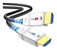 FeizLink Cable Hdmi 2.1 8K Fibre Optique 30M, 48Gbps HDMI Optique 8K@60Hz/4K@120 Hz, Supporte Dynamique HDR Dolby HDCP2.2 Compatible avec Blu-ray/Boîtier TV/HDTV/Projecteur/Console de Jeux/AVR
