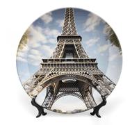FekiLoot Assiette décorative ronde en céramique avec présentoir pour salade et dessert, décoration artistique pour cuisine, salle à manger, armoire à vin, 17,8 cm