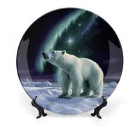 FekiLoot Assiette décorative ronde en céramique avec présentoir pour salade et dessert, décoration de table pour cuisine, salle à manger, armoire à vin, 17,8 cm