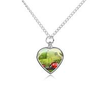 FekiLoot Collier funéraire amusant en forme de coccinelle tenant des parapluies pour animal de compagnie, bijoux personnalisés pour homme, collier urne personnalisé pour les cendres, collier urne en