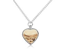 FekiLoot Collier urne funéraire en forme de cactus, cowboys qui chevaux, pour cendres en forme de cœur, bijou commémoratif, médaillon souvenir pour femmes et hommes pour contenir les cendres de vos