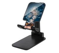 FekiLoot Fireworks in The Sky Support de téléphone portable pliable et réglable compatible avec smartphones, liseuses, tablettes pour bureau et voyage