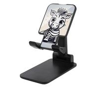 FekiLoot Funny Zebra Support de téléphone portable pliable et réglable compatible avec smartphones, liseuses, tablettes pour bureau et voyage