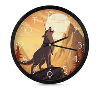 FekiLoot Horloge murale moderne sans tic-tac, horloge ronde silencieuse et élégante, style simple, horloge décorative pour salle de bain, salon, cuisine, chambre à coucher, bureau, chambre à coucher