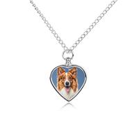 FekiLoot Joli collier de crémation pour animal de compagnie - Bijoux personnalisés pour homme, collier urne pour chien personnalisé pour cendres, collier urne en forme de cœur pour femme amoureuse des