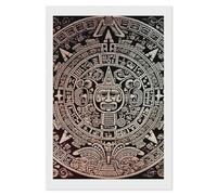 FekiLoot Kit de peinture diamant Calendrier maya Fin du monde pour adultes - Point de diamant - Art pour débutants - Décoration murale - Cadeau - 20,3 x 30,5 cm