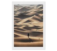 FekiLoot Lonely Desert Kit de peinture diamant pour adultes - Point de diamant pour débutants - Décoration murale - Cadeau - 20,3 x 30,5 cm