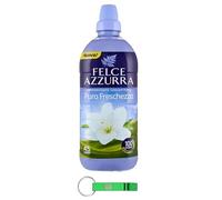 Felce Azzurra Ammorbidente Concentrato Pura Freschezza Lot de 12 adoucissants concentrés 45 lavages 900 ml + porte-clés Beni Culinari