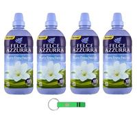 Felce Azzurra Ammorbidente Concentrato Pura Freschezza Lot de 4 adoucissants concentrés 45 lavages 900 ml + porte-clés Beni Culinari