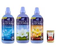 Felce Azzurra Ammorbidente concentrato Test Set, adoucisseur Concentrate, Fragrance indubitable, Soft 41 lave 3x 900 ml + italien Gourmet Polpa 400G