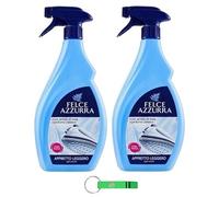 Felce Azzurra Appretto Leggero Lot de 2 sprays par Stira Veloce, aide au repassage légèrement renforcant, repassage rapide, parfumé, 750 ml + porte-clés Beni Culinari