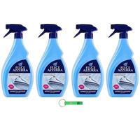 Felce Azzurra Appretto Leggero Lot de 4 sprays par Stira Veloce, aide au repassage légèrement fortifiant, repassage rapide, parfumé, 750 ml + porte-clés Beni Culinari