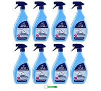 Felce Azzurra Appretto Leggero Lot de 8 sprays par Stira Veloce, aide au repassage légèrement renforcant, repassage rapide, parfumé, 750 ml, porte-clés Beni Culinari
