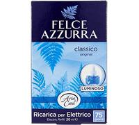 Felce Azzurra - Lot de 9 recharges d'air pour diffuseur électrique, Bleu clair, Air de maison, Talc classique