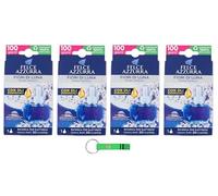 Felce Azzurra Aria Casa Fiori di Luna Refil Lot de 4 désodorisants 20 ml + porte-clés Beni Culinari