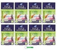 Felce Azzurra Aria Casa Giardino Zen Refil Lot de 8 désodorisants 20 ml + porte-clés Beni Culinari