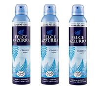 Felce Azzurra Aria Casa Lot de 3 désodorisants d'intérieur Talco Classico 250 ml