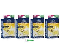 Felce Azzurra Aria Casa Lot de 4 désodorisants à la vanille et au monoi Refil 20 ml + porte-clés Beni Culinari