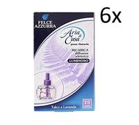 Felce Azzurra aria casa Lot de 6 recharges de talc et lavande pour diffuseur électrique
