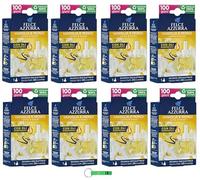 Felce Azzurra Aria Casa, Lot de 8 désodorisants d'ambiance Vanille et Monoi Refil, 20 ml, avec porte-clés Beni Culinari