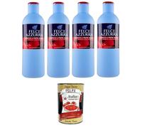 Felce Azzurra Bagnodoccia Ibisco e Pepe Rosa Lot de 4 flacons de gel douche au parfum hibiscus et poivre rose Parfum incomparable 4 x 650 ml + Italian Gourmet Polpa 400 g