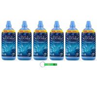 Felce Azzurra Classico Lot de 6 adoucissants concentrés 92 lavages 1840 ml + porte-clés Beni Culinari