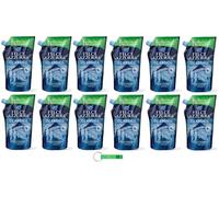 Felce Azzurra Classico Recharge de savon liquide 12 x 500 ml - Recharge écologique - 83 % plastique - Savon doux pour les mains avec parfum culte d'Italie + porte-clés Beni Culinari