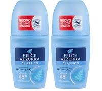 Felce Azzurra - Déodorant Roll On Classique avec Formule IdraTalc, Efficacité 48 Heures, Non Goutte - 50 ml (Lot de 2)