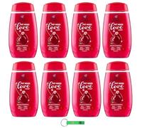 Felce Azzurra Doccia My Mood Lot de 8 gels douche hydratants à la cerise pour une peau douce 250 ml + porte-clés Beni Culinari
