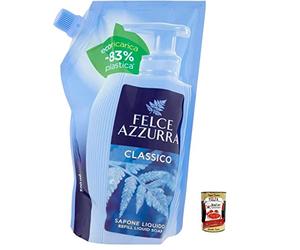 Felce Azzurra Ecoricarica Classico Lot de 6 savons liquides 500 ml + Polpa Italian Gourmet 400 g