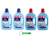 Felce Azzurra Lavatrice Classico Lot de 4 paquets de test + lessive liquide active pour machine à laver Efficace à froid 32 lavages 1595 ml + porte-clés Beni Culinari gratuit