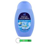 Felce Azzurra Lot de 16 gels douche Musc blanc Parfum incomparable 250 ml + porte-clés Beni Culinari