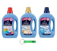 Felce Azzurra Lot de 3 flacons de lessive liquide 1595 ml pour machine à laver efficace à froid, 32 lavages 1595 ml + porte-clés Beni Culinari gratuit