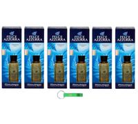 Felce Azzurra Lot de 6 désodorisants d'ambiance avec bâtonnets Classico - Diffuseur à bâtonnets - Parfum classique 120 ml + porte-clés Beni Culinari gratuit