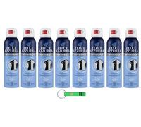 Felce Azzurra Lot de 8 déodorants en spray avec technologie Déocomplexe Invisible, efficacité 48 heures, pas de taches, 150 ml + porte-clés Beni Culinari