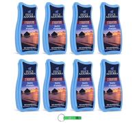 Felce Azzurra Lot de 8 désodorisants en gel Notte d'Estate - Absorbant les odeurs - 140 g + porte-clés Beni Culinari