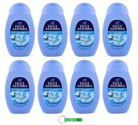 Felce Azzurra Lot de 8 gels douche Musc blanc Parfum incomparable 250 ml + porte-clés Beni Culinari