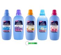 Felce Azzurra Pack d'essai amorbidente - Assouplissant liquide - 5 parfums différents - 40 lavages 5 x 2 litres + porte-clés Beni Culinari