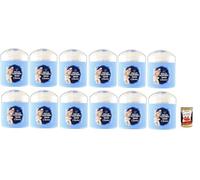 Felce Azzurra Paglieri Poudre corporelle avec pompon Talco Classico con Piumino Talc classique avec éponges 12 x 250 g + Italian Gourmet Polpa 400 g