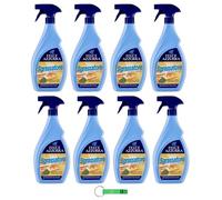 Felce Azzurra Sgrassatore Multiuso Lot de 8 sprays de nettoyage avec dégraissant 750 ml + porte-clés Beni Culinari